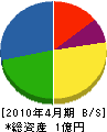 田代組 貸借対照表 2010年4月期