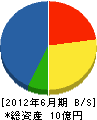 佐藤米吉商店 貸借対照表 2012年6月期