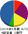 富士西金物 貸借対照表 2010年6月期