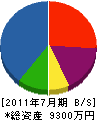 昭豊電機 貸借対照表 2011年7月期