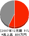 丸岡電気工事 損益計算書 2007年12月期