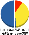 三沢ガス事業（同） 貸借対照表 2010年3月期