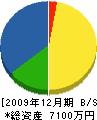 岡本常盤園 貸借対照表 2009年12月期