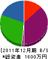 深沢電気工業 貸借対照表 2011年12月期