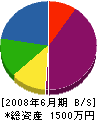 田辺建築塗装 貸借対照表 2008年6月期