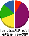 時田塗装 貸借対照表 2012年4月期
