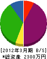 松田建設 貸借対照表 2012年3月期