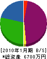 今井造園 貸借対照表 2010年1月期