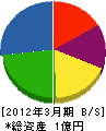 藤井商会 貸借対照表 2012年3月期