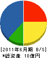 関西住建 貸借対照表 2011年6月期