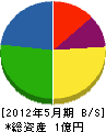 中川産業 貸借対照表 2012年5月期