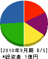 安間鉄工所 貸借対照表 2010年9月期