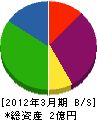 綱島重機 貸借対照表 2012年3月期