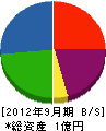 広江 貸借対照表 2012年9月期