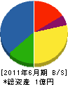 佐藤設備 貸借対照表 2011年6月期
