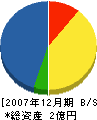 寺田組 貸借対照表 2007年12月期