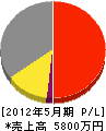 上田建設 損益計算書 2012年5月期