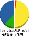 竹村電気 貸借対照表 2012年3月期