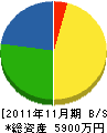 杉田工業所 貸借対照表 2011年11月期