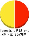 枝坂工業 損益計算書 2008年12月期