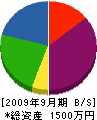 柳田土建 貸借対照表 2009年9月期