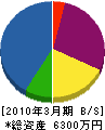 金原建設 貸借対照表 2010年3月期