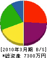 秋元工業 貸借対照表 2010年3月期