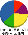 田中建設工業 貸借対照表 2010年9月期
