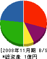 タイセイ 貸借対照表 2008年11月期