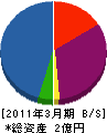 日本環境プラント 貸借対照表 2011年3月期