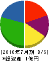 清川産業 貸借対照表 2010年7月期