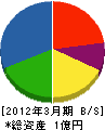 坂ノ下興業 貸借対照表 2012年3月期