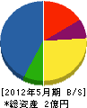 桑波田電気商会 貸借対照表 2012年5月期