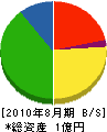 大井電業社 貸借対照表 2010年8月期