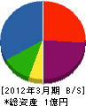 松岡建設 貸借対照表 2012年3月期