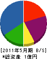 藤田商店 貸借対照表 2011年5月期