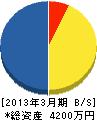 古川エンジニアリング 貸借対照表 2013年3月期