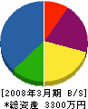 佐藤 貸借対照表 2008年3月期