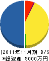 九州ケント 貸借対照表 2011年11月期