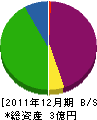 ケイティワイ 貸借対照表 2011年12月期