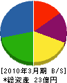 金井大道具 貸借対照表 2010年3月期