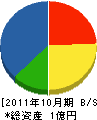 藤久建設 貸借対照表 2011年10月期