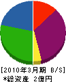 三勇テクノス 貸借対照表 2010年3月期