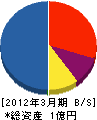 松永エコライン 貸借対照表 2012年3月期