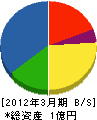 細井技研工業 貸借対照表 2012年3月期