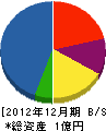 小坂設備 貸借対照表 2012年12月期