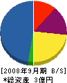 京電工 貸借対照表 2008年9月期