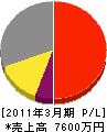 篠田電機 損益計算書 2011年3月期