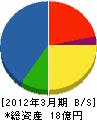 三晃商事 貸借対照表 2012年3月期