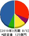 埼玉建興 貸借対照表 2010年3月期